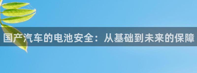 优发国际注册平台官网：国产汽车的电池安全：从基础到未来的保障