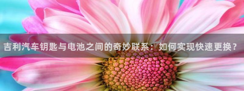 优发国际登陆：吉利汽车钥匙与电池之间的奇妙联系：如何实现快速更换？